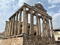 Romeinse tempel middenin Merida