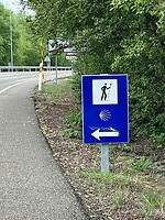 Ook voor de wandelaars wordt het goed aangegeven