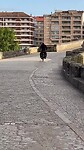 Steile klim op de Romeinse brug, voorbode wat zou gaan komen