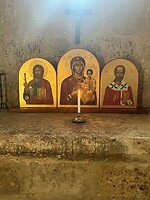 Iconen in de pelgrimskapel onderweg