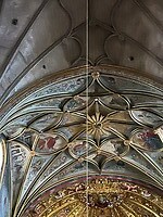 plafond van kerk in Navarette