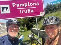 Aankomst in Pamplona