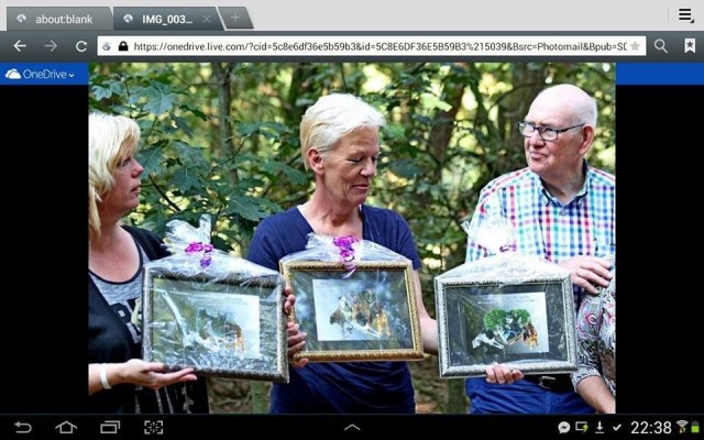 De eigen hondjes staan ook op de foto