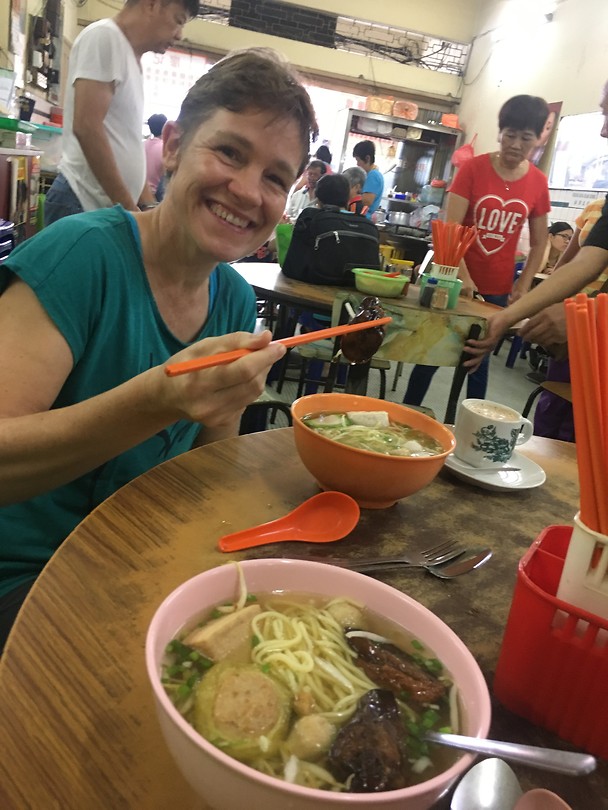Noodle soep als ontbijt