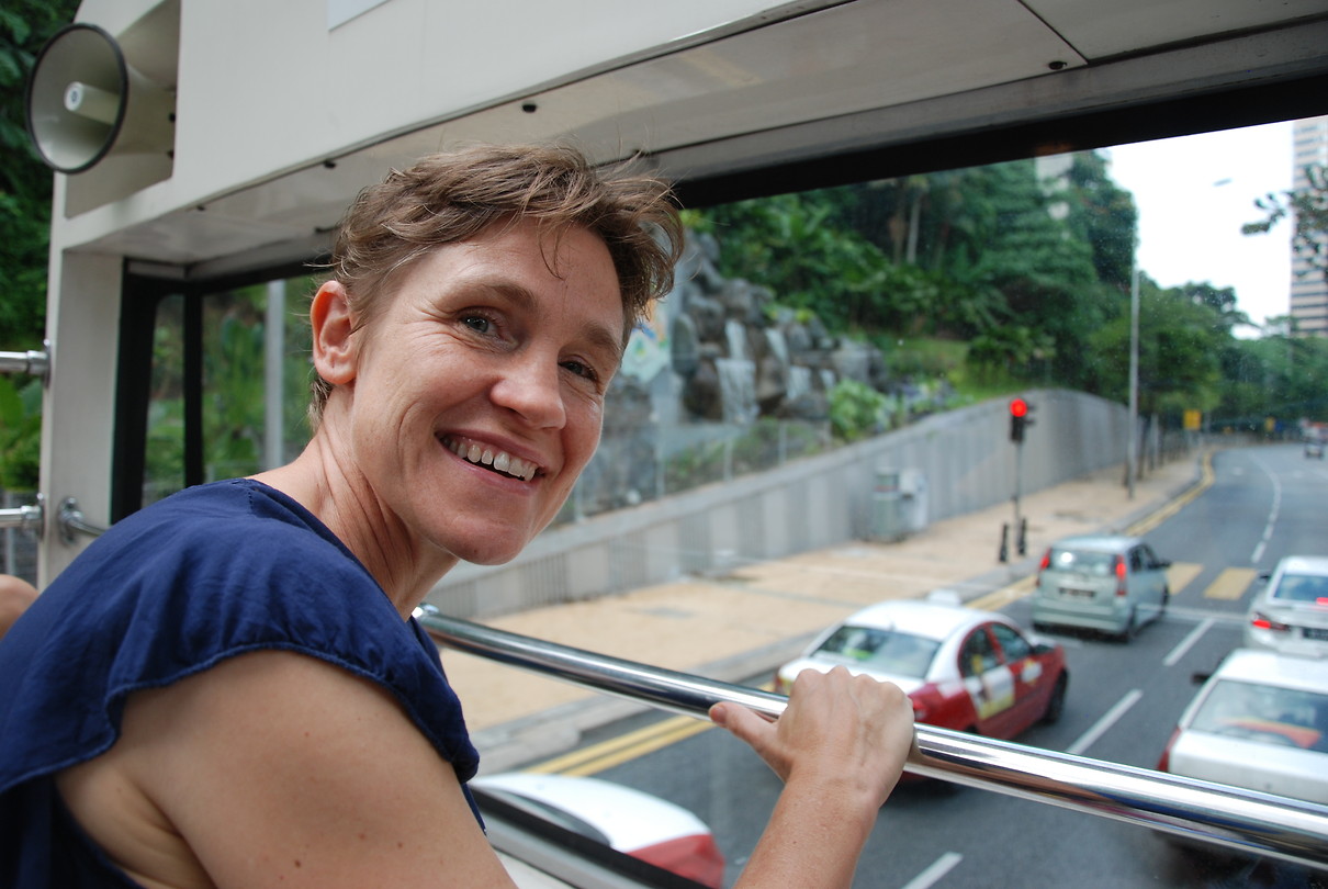 Op de Hop-on Hop-off bus