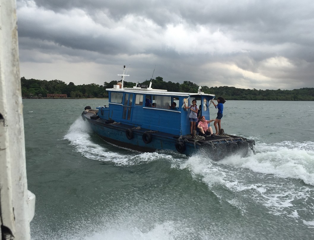 De overtocht naar Pulau Ubid
