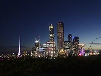 Melbourne at night