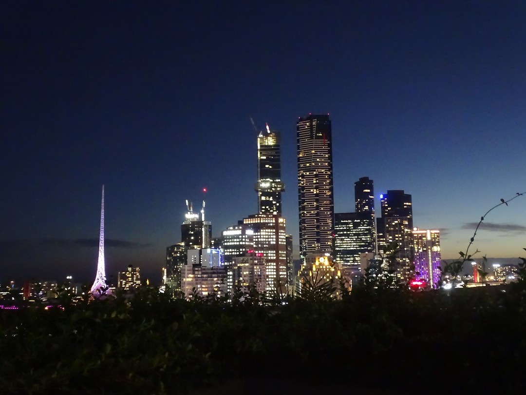 Melbourne at night