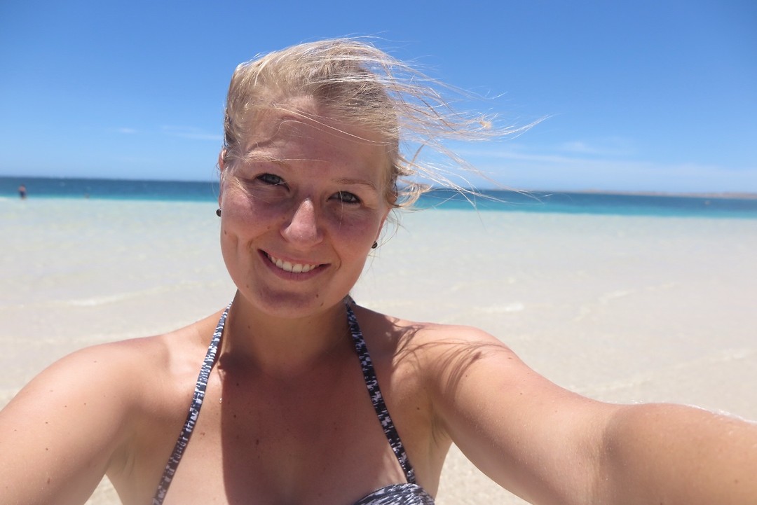 At the beach
