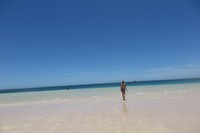 At the beach