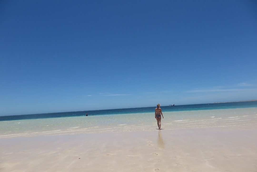 At the beach