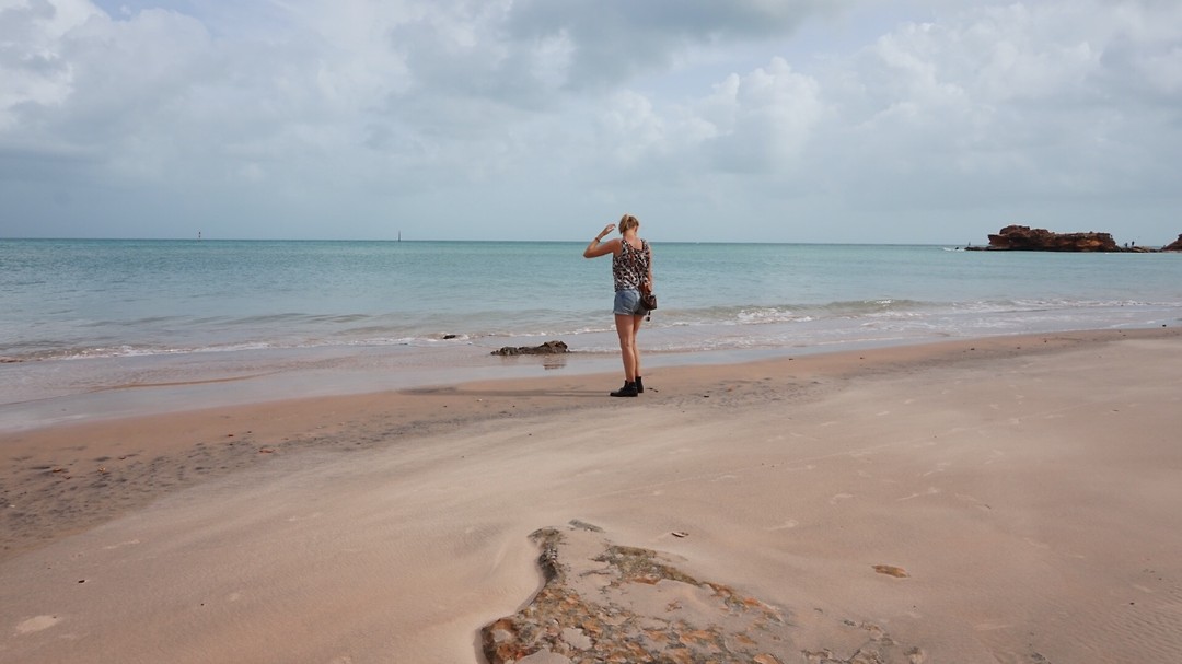 Op het strand..