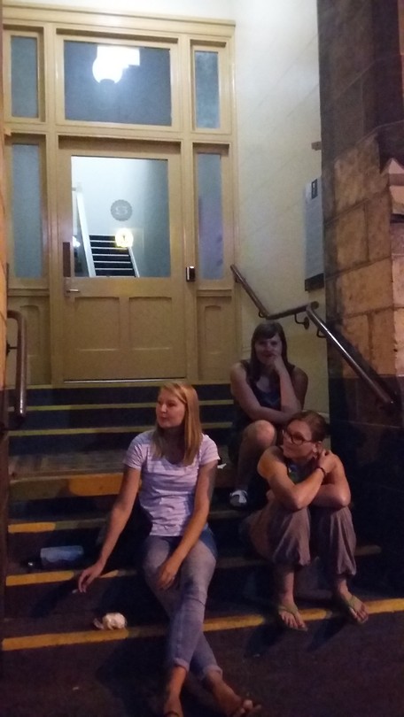 Wachten tot de band verwisseld wordt