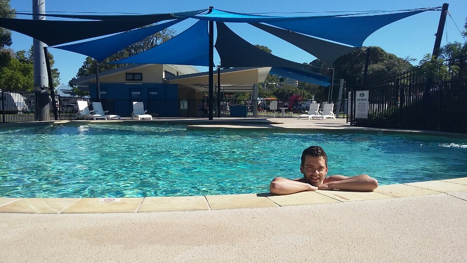 Heerlijk even zwemmen!