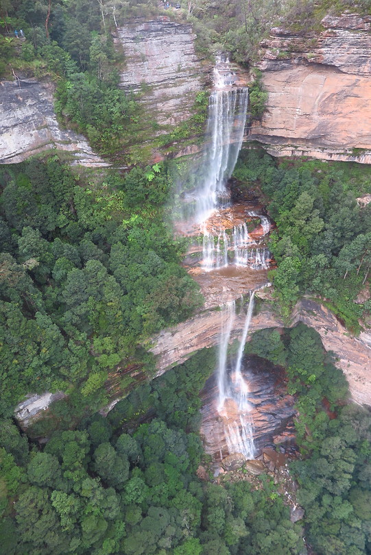 Waterval gespot in de kabelbaan