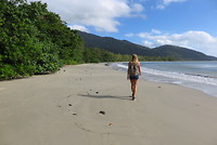Het strand bij Cape Tribulation