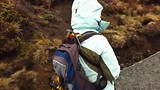 Bijna aan het eind van de Tongariro Crossing!