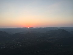 Zonsondergang Monsoon Palace