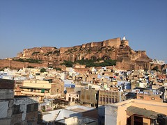 Uitzicht over Jodhpur en fort