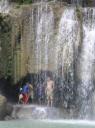 onder de waterval