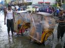 Regenbuitje in Ambon stad