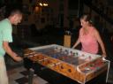 tafelvoetballen met hans