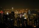 HK bij nacht vanaf de peak 2