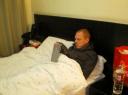 Brr kou leiden; met jas aan in bed!