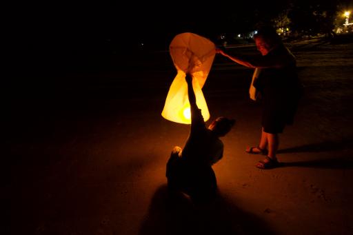 Lighting of the lantern