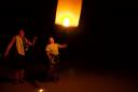 Flying of the lantern
