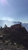 The hike to the top!