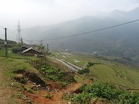 Uitzicht vanuit homestay