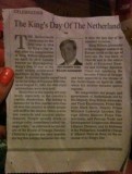 Kingsday artikel in Filipijnse krant