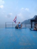 On the boat