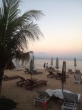 Beach with mountain/vulcano view