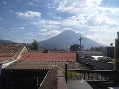 View of the volcano from Antigua