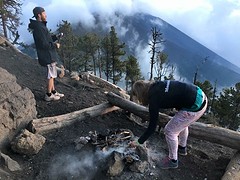 Making the fire