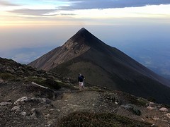 Hiking the last part to the top