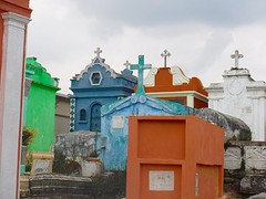 People have their own little house on the cemetary