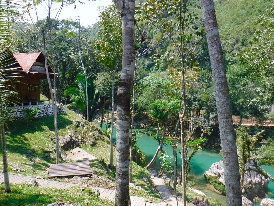 View of the river from the bungalow