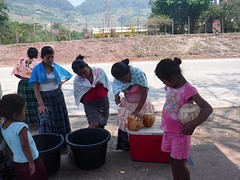 Ladies with coconuts