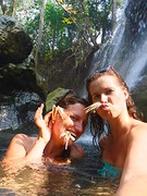 Hotspring waterfalls
