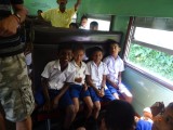 Kids op schoolreis