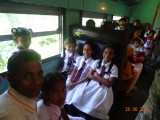Kids op schoolreis