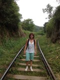 On the train tracks