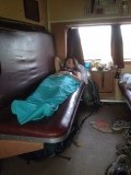 Lekker liggen in de trein