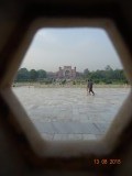 Vanuit de Taj Mahal