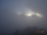 Helaas is het mistig...