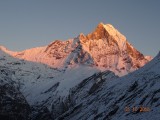 Zonsondergang Machhapuchhre