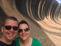 Wave Rock selfie 